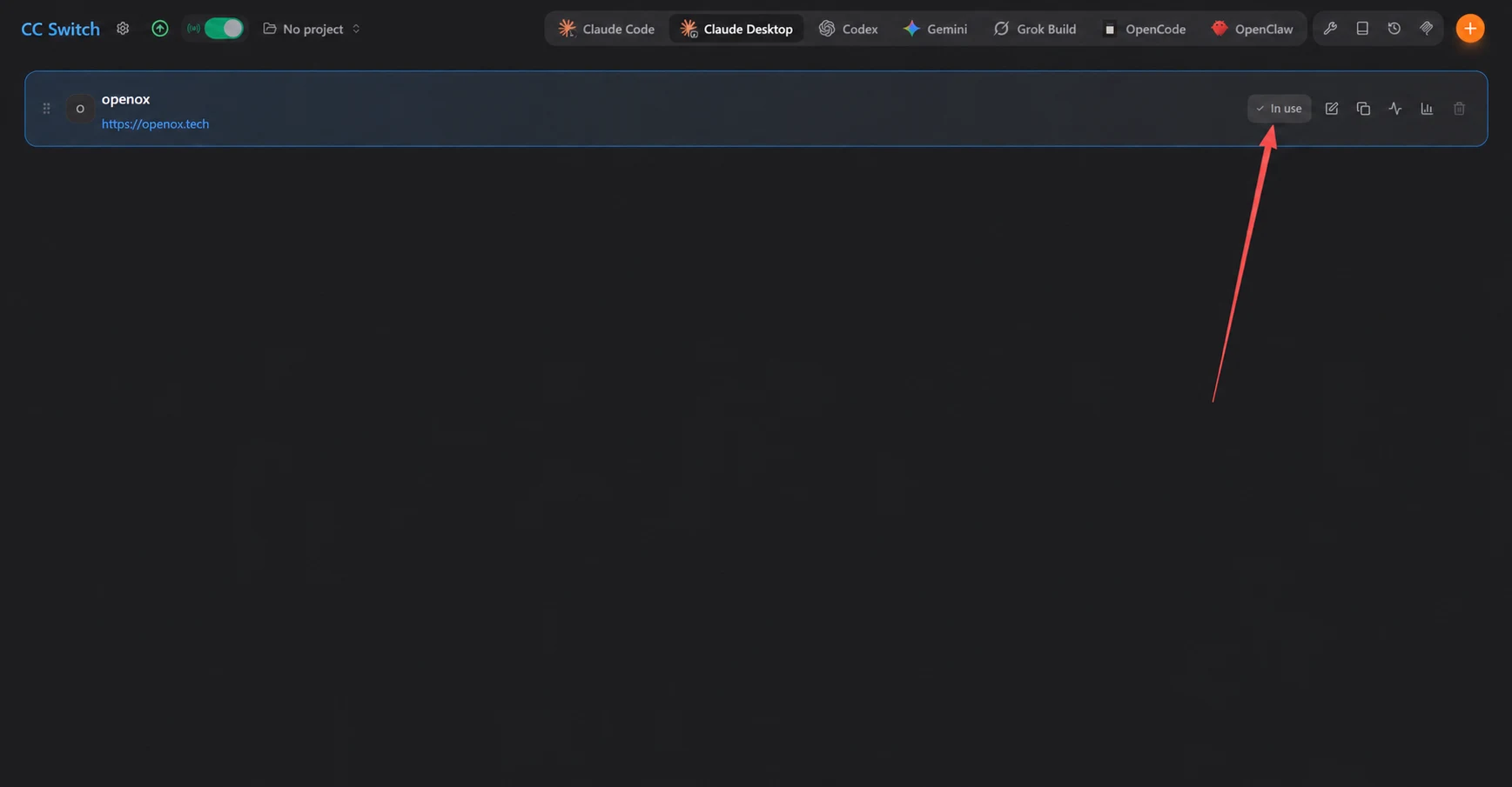Claude desktop setup screenshot