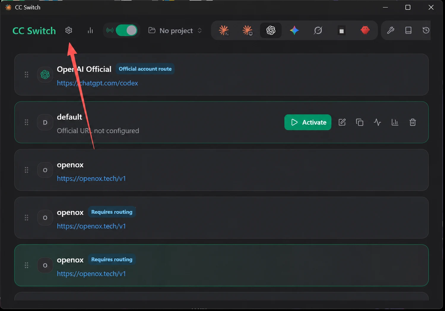 DeepSeek in Codex setup screenshot
