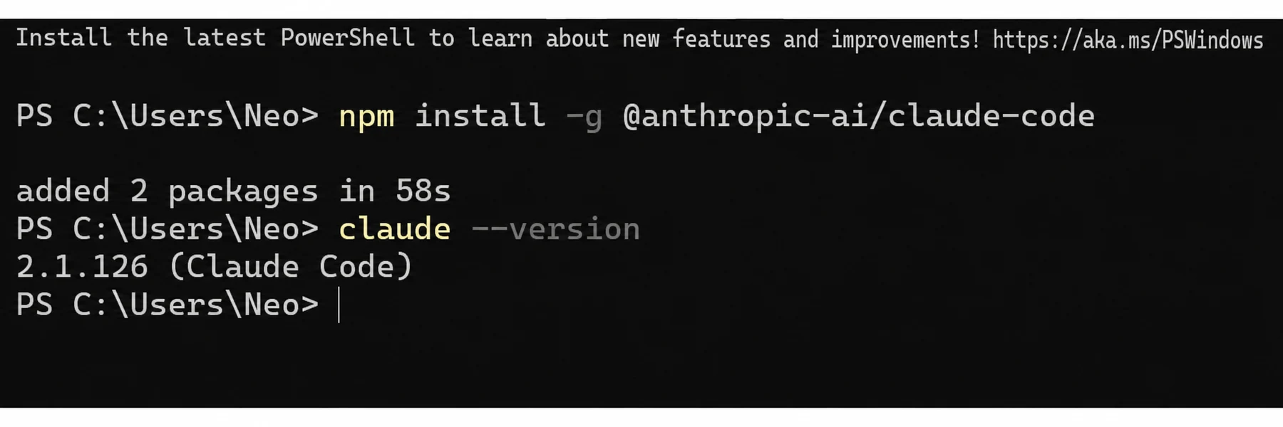 Claude Code setup screenshot