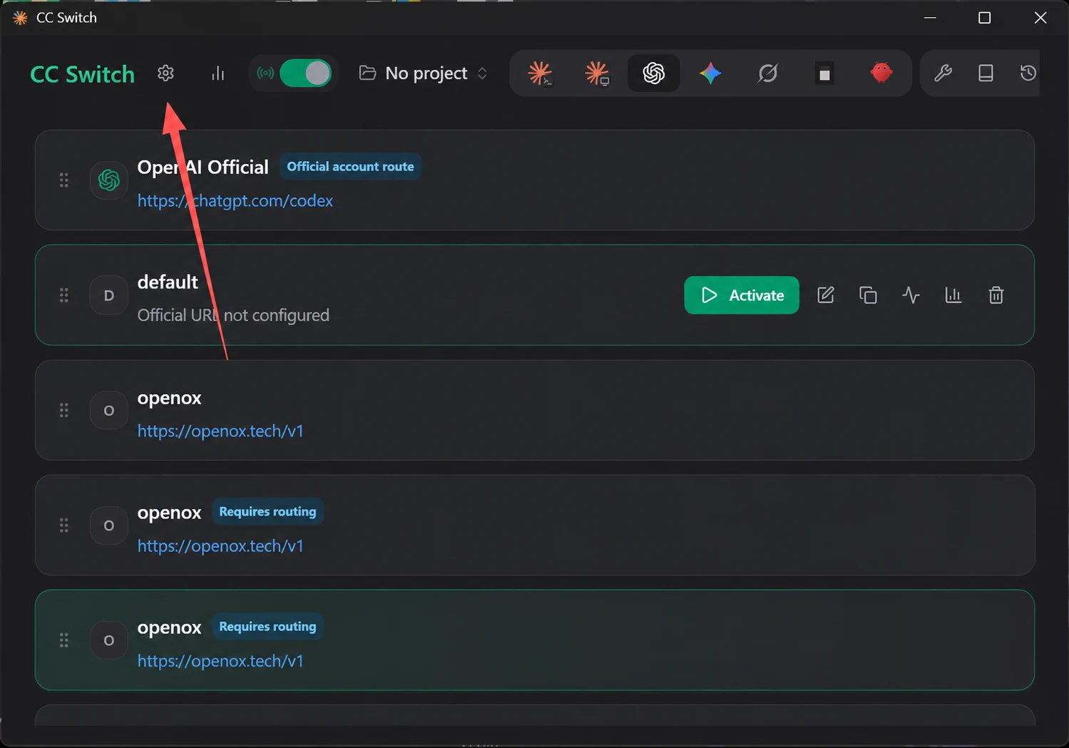 Grok in Codex setup screenshot