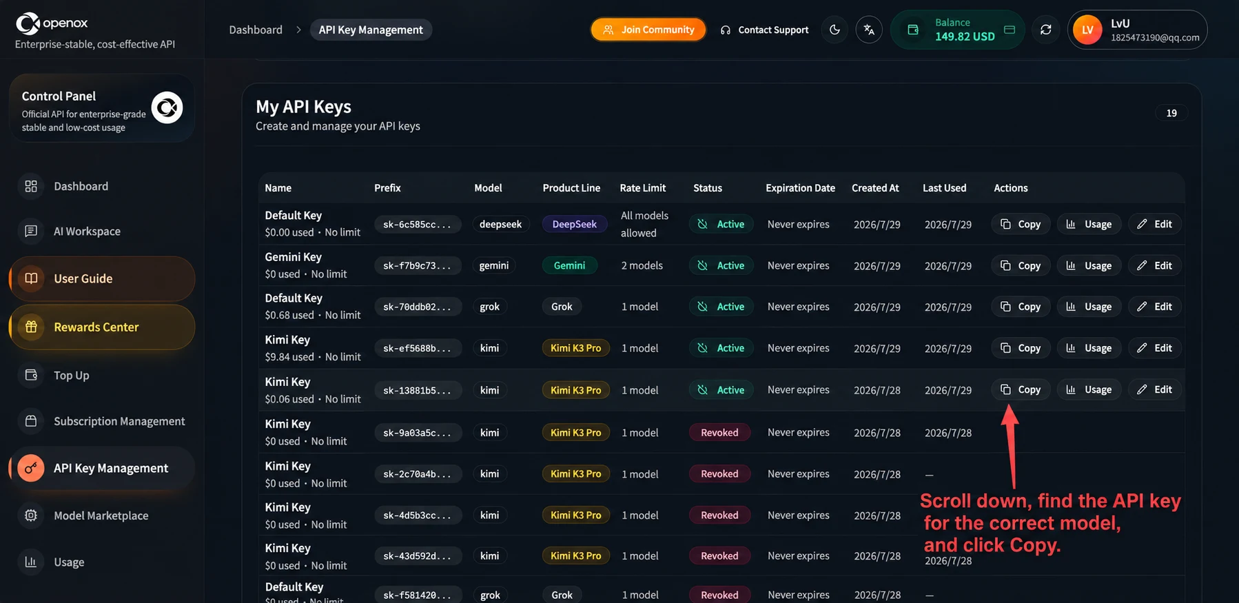 DeepSeek in Codex setup screenshot