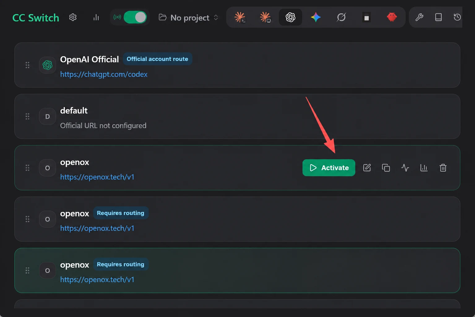Grok in Codex setup screenshot