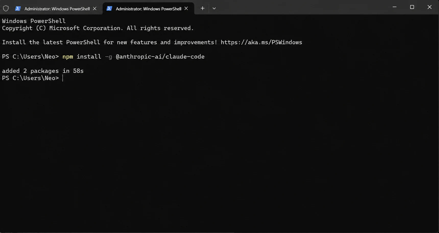 Claude Code setup screenshot